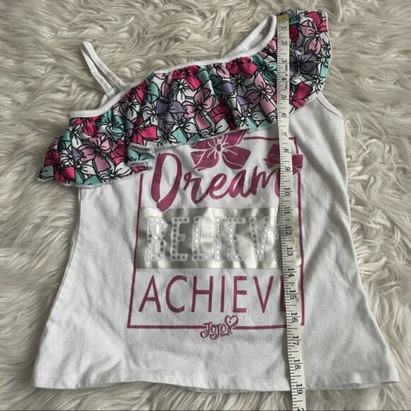 Jojo Siwa X Nickelodeon | Ruffle Collar Bow Tank Top | Size 10/12 - Picture 7 of 7